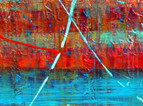 detail of Color image of Swartz painting : While the light fails on a winter's afternoon, in a secluded chapel