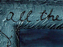 detail of Color image of Swartz painting: All the birds have flown up and gone