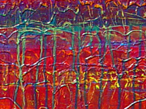 detail of Color image of Swartz painting:: In My End Is My Beginning