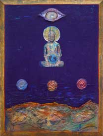 Image of Swartz painting: And the lotos rose quietly, quietly