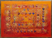 Color image of Swartz painting: States of Change #2 (yellow)