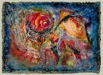 Color image of  Swartz work on paper: A Verse for the eleventh Hour, Fragment #1