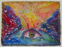 Color image of  Swartz work on paper: A Verse for the eleventh Hour, Fragment #1