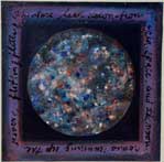 Color image of Swartz painting: And the moon comes running up the river