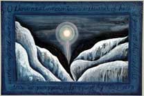 olor image of Swartz painting: If I could walk on ice, with my feet bare!