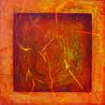 Color image of Swartz painting : As if blown towards me like the metal leaves