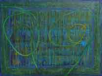 Color image of Swartz painting : He left me, with a kind of valediction, and faded on the blowing of the horn