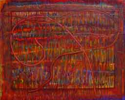 Color image of Swartz painting: In concord at this intersection time of meeting nowhere, no before and after