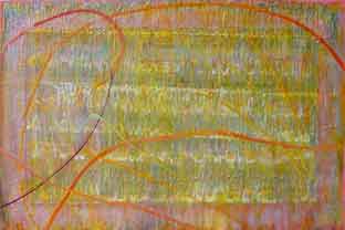 Color image of Swartz painting: Love is the unfamiliar Name