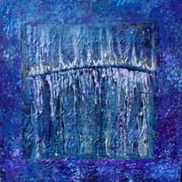 Painting of Sepira #3, Binah, sphere linked to understanding and the color indigio