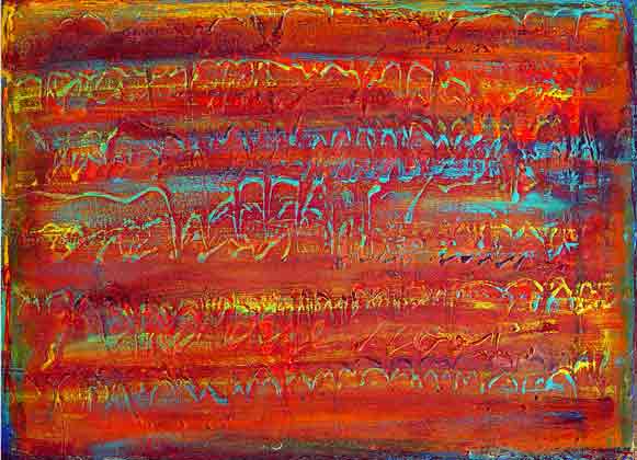 Swartz painting ONE ROOT (#443)